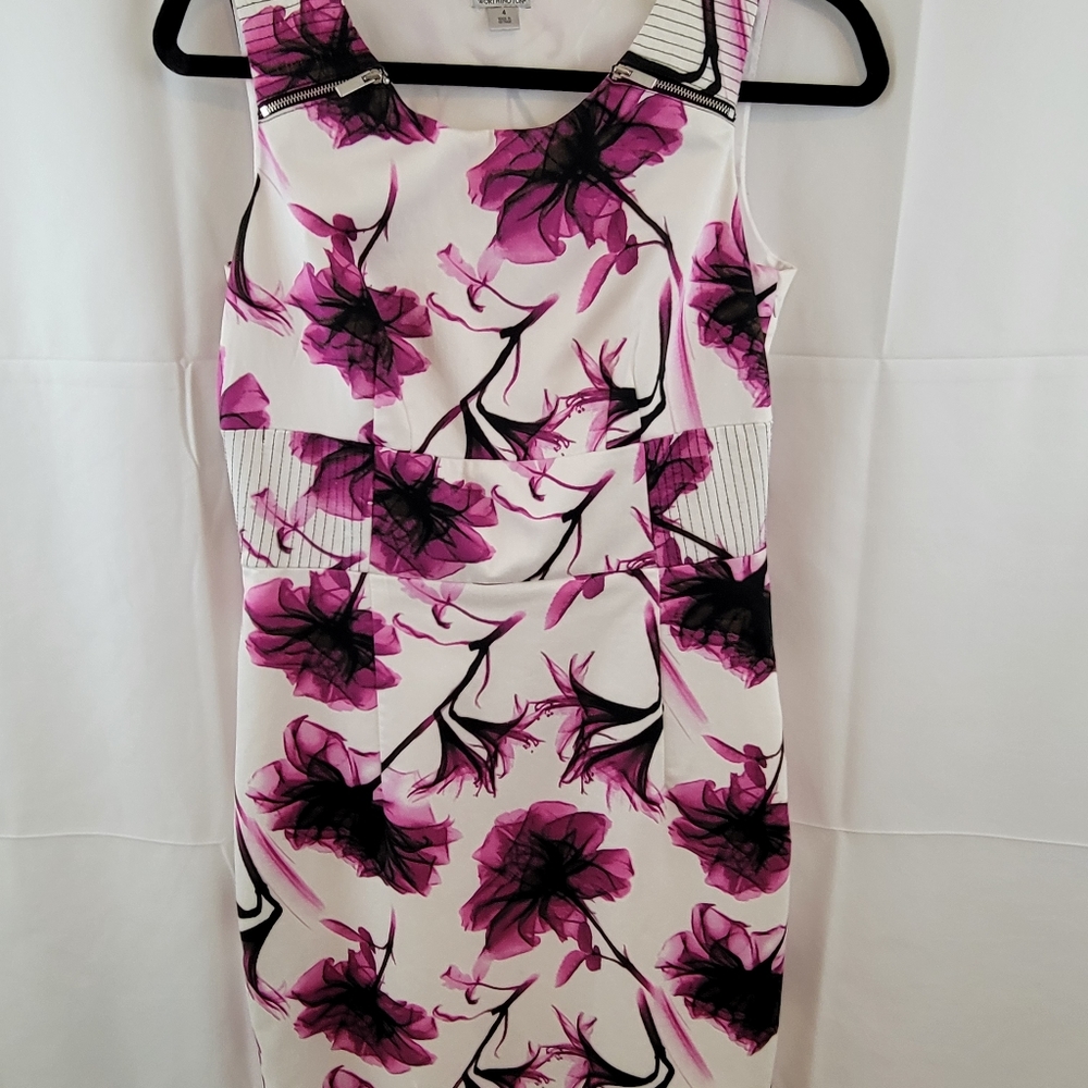 Worthington Purple Floral Sleeveless Dress Size 4